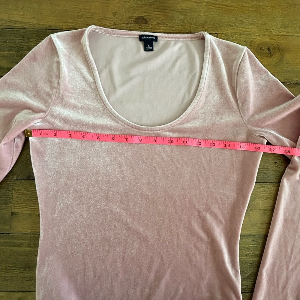 💖5 for $50💖CREW Pink velvet long sleeve bodysuit balletcore - Picture 7 of 11